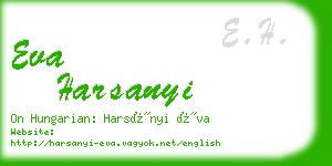 eva harsanyi business card